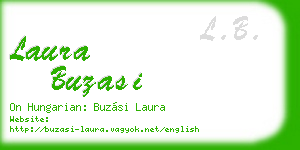 laura buzasi business card